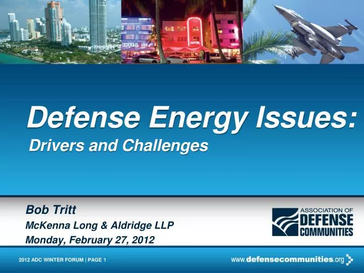 defense energy issues