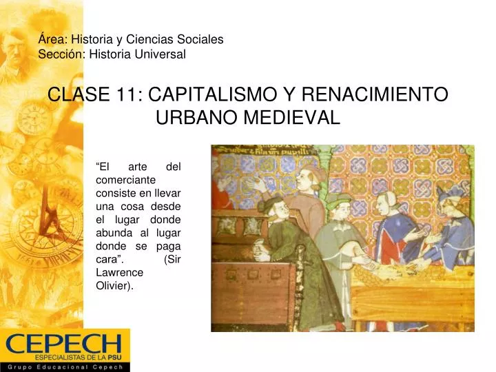 clase 11 capitalismo y renacimiento urbano medieval