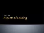Aspects of Leasing - slide 1