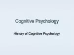 Cognitive Psychology - slide 1