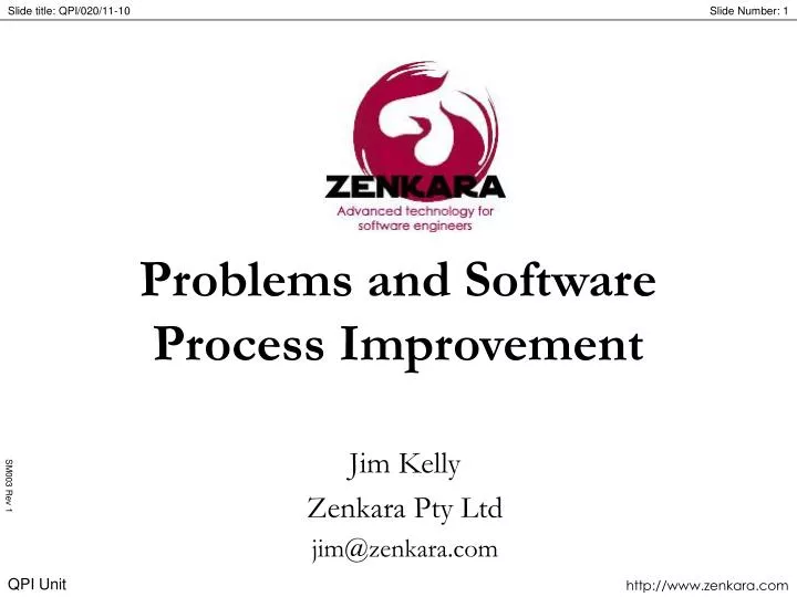 problems and software process improvement