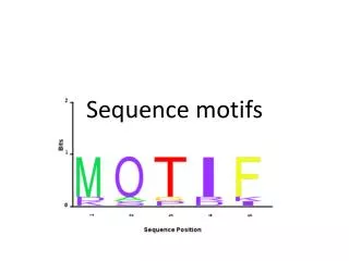 Sequence motifs