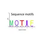 Sequence motifs - slide 1