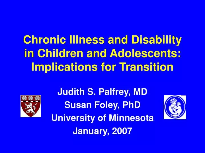chronic illness and disability in children and adolescents implications for transition