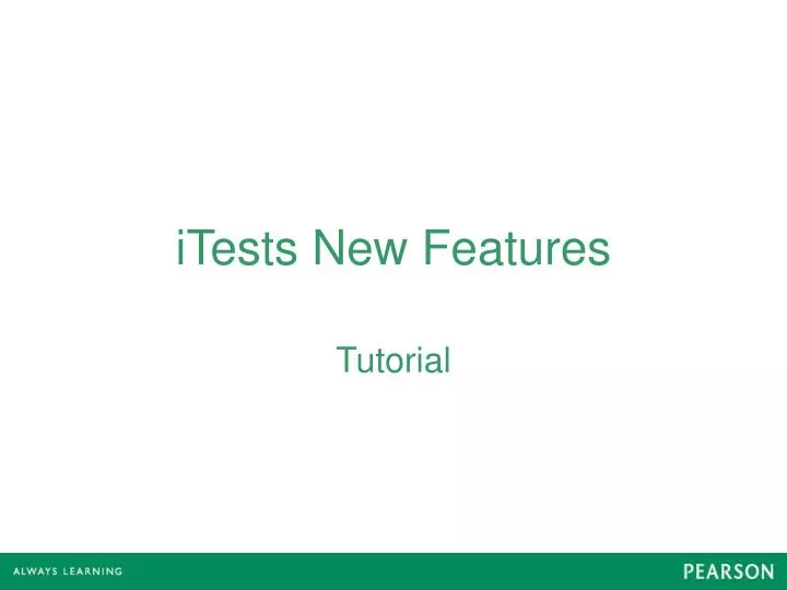 itests new features