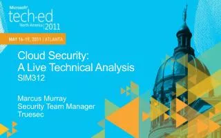 Cloud Security: A Live Technical Analysis SIM312
