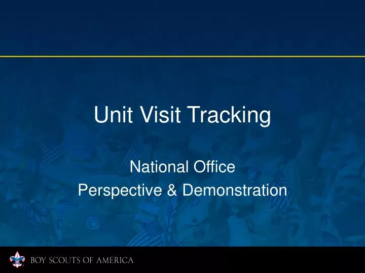 unit visit tracking