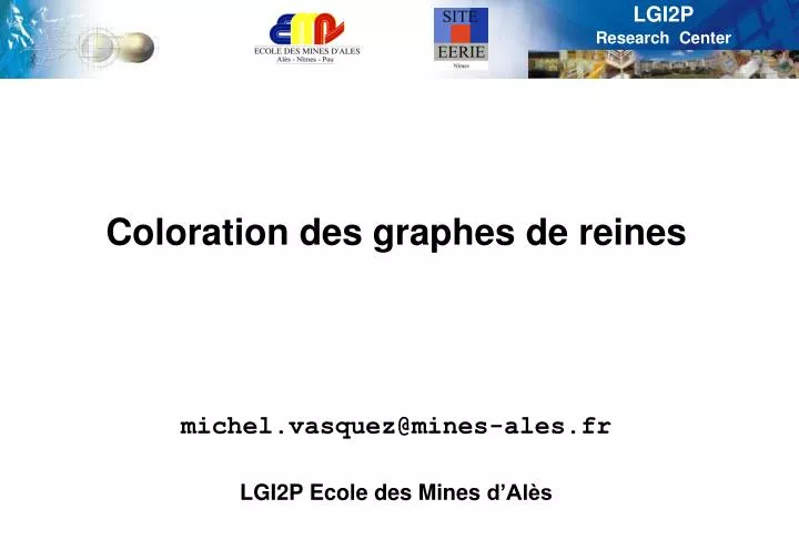 coloration des graphes de reines