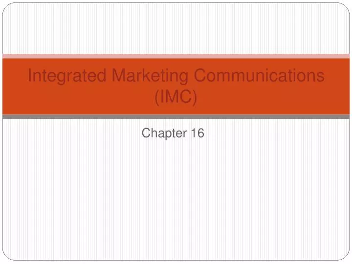 integrated marketing communications imc