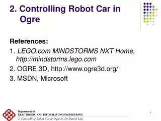 2. Controlling Robot Car in Ogre