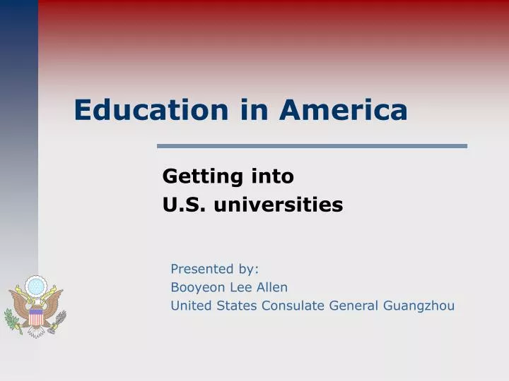 education in america