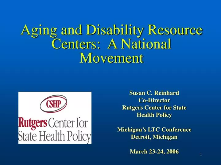 aging and disability resource centers a national movement