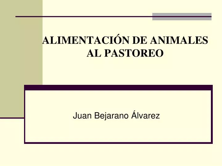 alimentaci n de animales al pastoreo