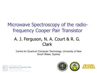 Microwave Spectroscopy of the radio-frequency Cooper Pair Transistor