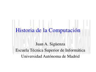 Historia de la Computación