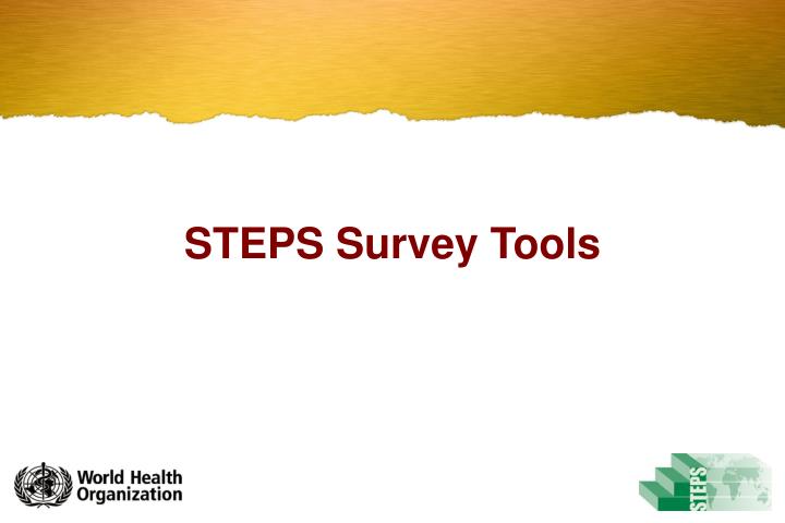 steps survey tools