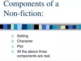 Components of a Non-fiction: