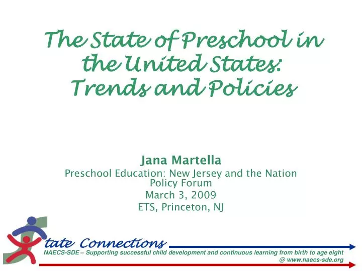 the state of preschool in the united states trends and policies
