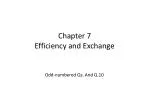 Chapter 7 Efficiency and Exchange - slide 1