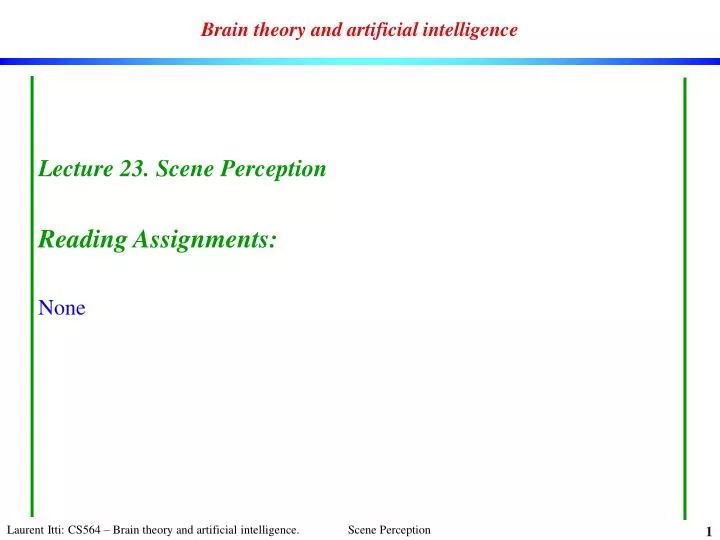 brain theory and artificial intelligence