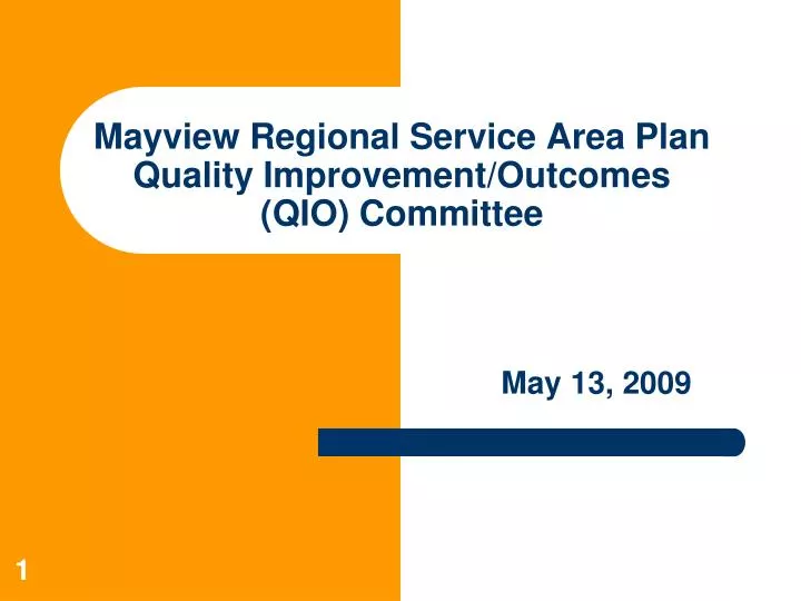 mayview regional service area plan quality improvement outcomes qio committee