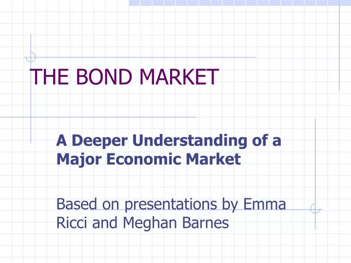 the bond market