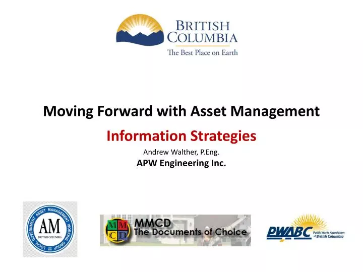 moving forward with asset management