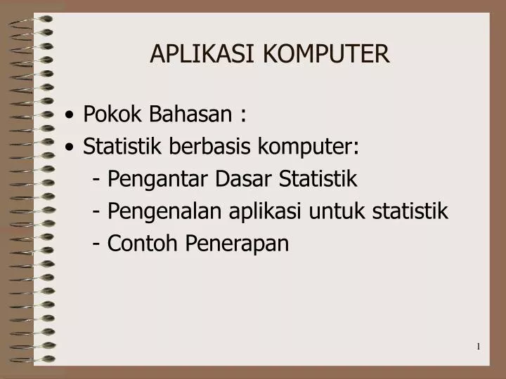 aplikasi komputer