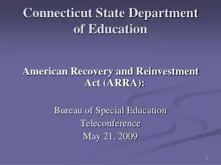 Connecticut State Department of Education