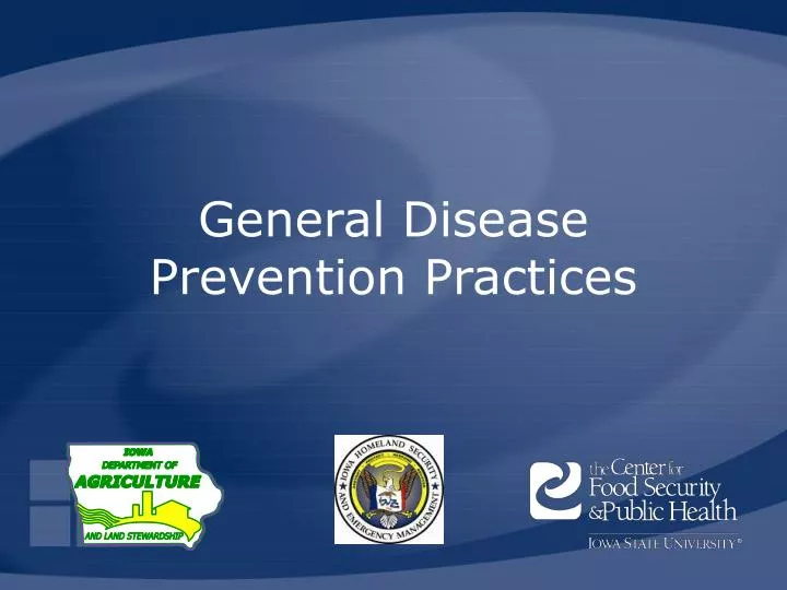 general disease prevention practices