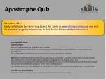 Apostrophe Quiz - slide 1