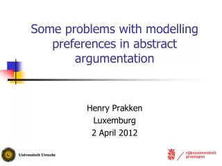 Some problems with modelling preferences in abstract argumentation