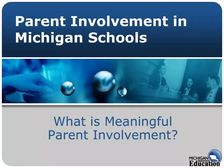 parent involvement in michigan schools
