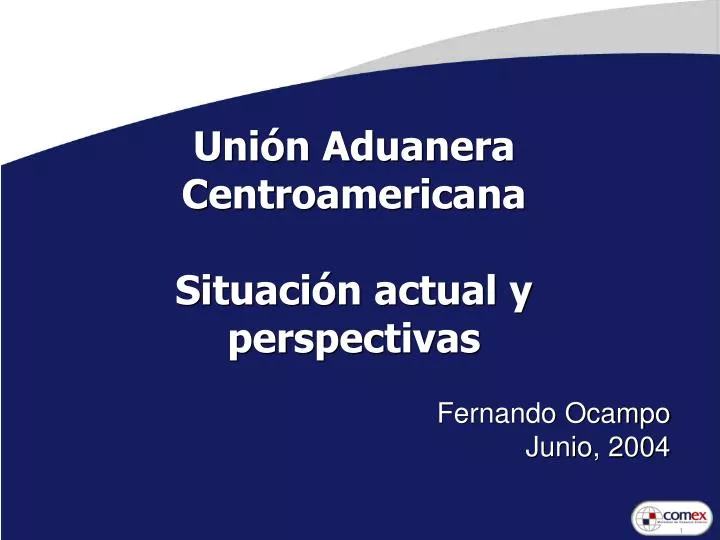uni n aduanera centroamericana situaci n actual y perspectivas