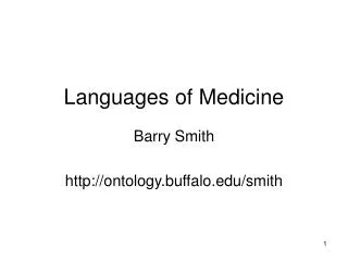 Languages of Medicine