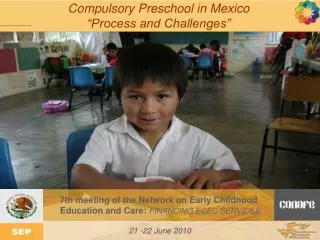 Initial Education Birth to 3 years 11 months old Care and Educational focus Diferent curriculums Conafe´s impact eva