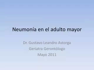 neumon a en el adulto mayor