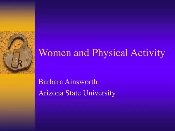women and physical activity