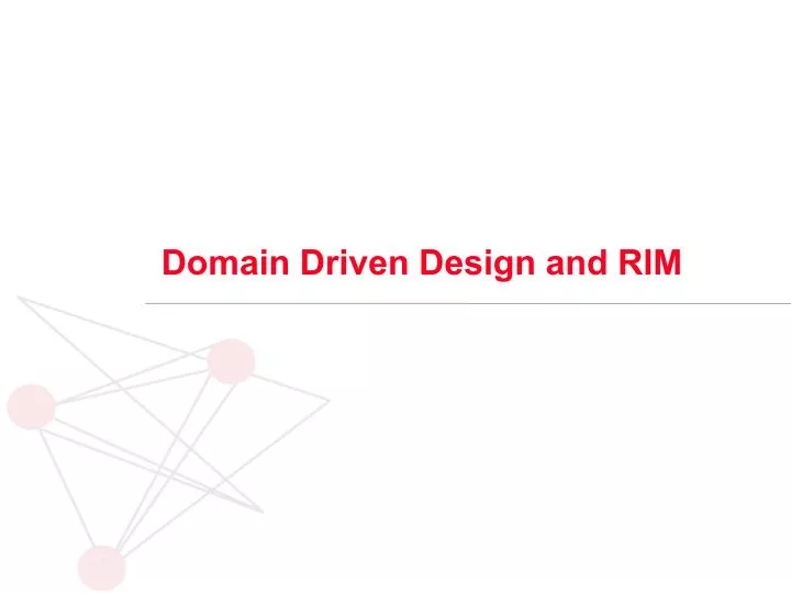 domain driven design and rim