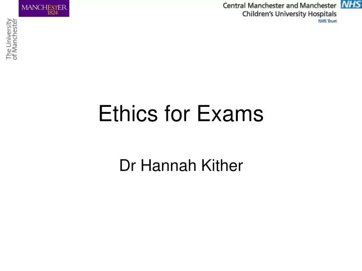 ethics for exams