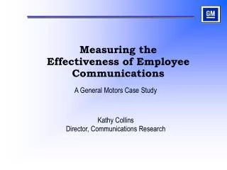 Measuring the Effectiveness of Employee Communications