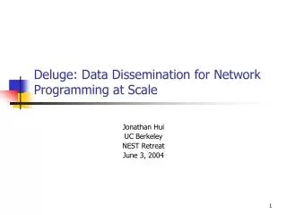 Deluge: Data Dissemination for Network Programming at Scale