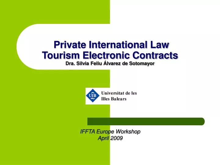 private international law tourism electronic contracts dra silvia feliu lvarez de sotomayor