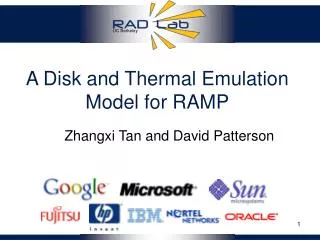 A Disk and Thermal Emulation Model for RAMP