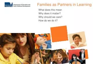 families as partners in learning