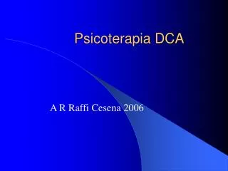 Psicoterapia DCA