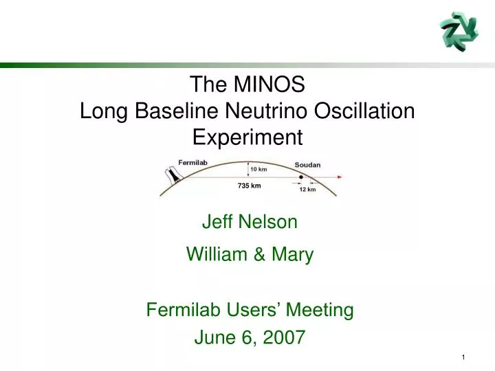 the minos long baseline neutrino oscillation experiment