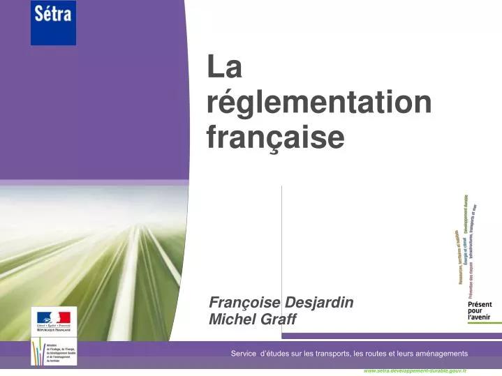 PPT - La Réglementation Française PowerPoint Presentation, Free ...