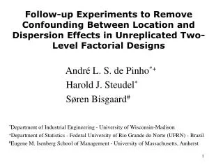 Follow-up Experiments to Remove Confounding Between Location and Dispersion Effects in Unreplicated Two-Level Factorial