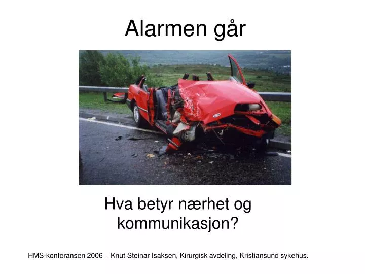 alarmen g r